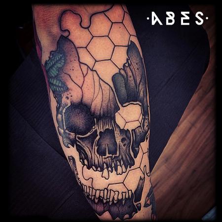 Tattoos - skull geomethric - 103705